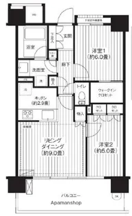 イニシア蒲田【2階】の間取り