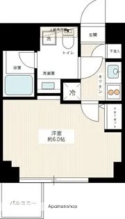 ブライズ東雪谷アジールコート【2階】の間取り