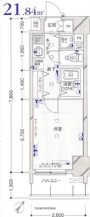 パークウェルツインズ戸越銀座弐番館【6階】の間取り
