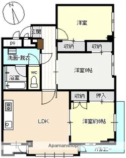 サンクレスト大森【3階】の間取り