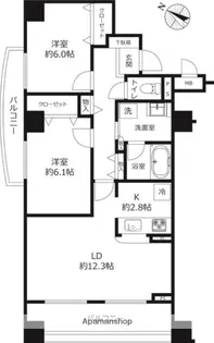 ステラート田園調布【4階】の間取り