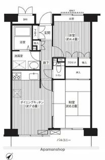 2DKの間取り画像