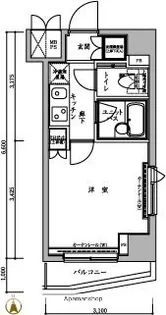ルーブル品川西大井【9階】の間取り