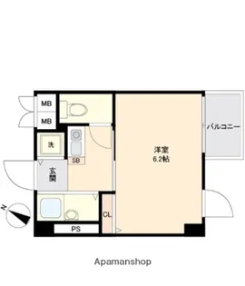 アイディ西小山【2階】の間取り