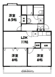 アローアイランドⅠ【3階】の間取り