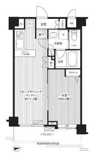 シャンドール目黒【2階】の間取り