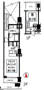 カスタリア戸越駅前【3階】の間取り
