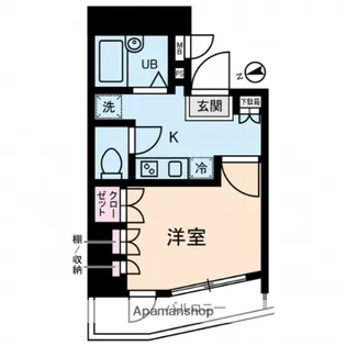 アヴィニティー品川戸越【12O3号室】の間取り
