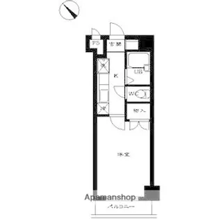 スカイコート田園調布【1階】の間取り