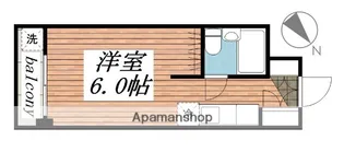 リエス大井仙台坂【203号室】の間取り