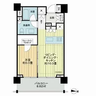 イクサージュ目黒【3階】の間取り