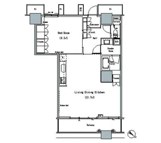 THE TOKYO TOWERS MIDTOWER【9階】の間取り