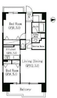 パークキューブ東品川【1階】の間取り