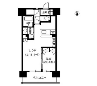 パークキューブ東品川【4階】の間取り