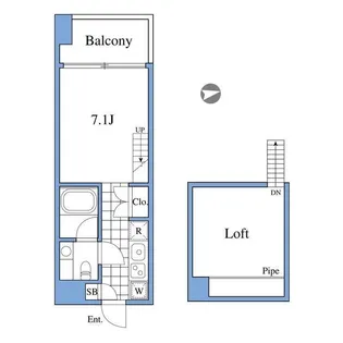 RIZ高輪【4階】の間取り