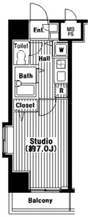 東京都港区芝3丁目【マンション】の間取り