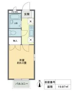 櫻ハウス大八木【1階】の間取り