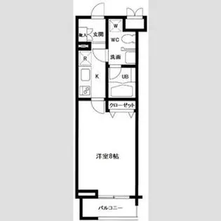 プライムアーバン中目黒【1階】の間取り