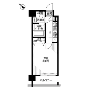 プレール・ドゥーク桜新町【8階】の間取り
