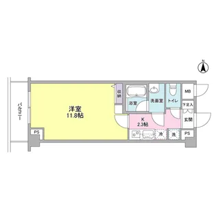 1LDKの間取り画像