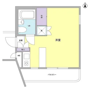 ルーニィ平町【2階】の間取り