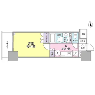 スタイリオ品川中延【11階】の間取り