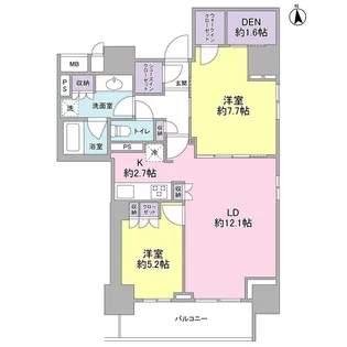 スタイリオ品川中延【5階】の間取り
