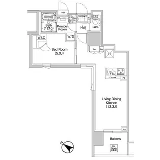 コンフォリア蒲田【4階】の間取り
