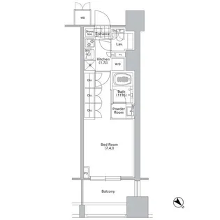 コンフォリア渋谷WEST【9階】の間取り