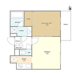 ミストラルコート(MISTRAL COURT)【1階】の間取り