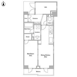 HF学芸大学レジデンス【9階】の間取り