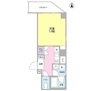 グランドソレイユ中延【3階】の間取り