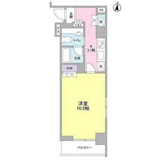 プレディアスタイル池上南WEST【6階】の間取り