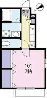 キャトルセゾン蒲田【1階】の間取り