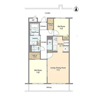RESTA目黒【4階】の間取り