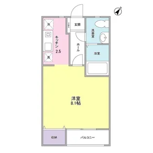メゾン・ド オオユ【1階】の間取り