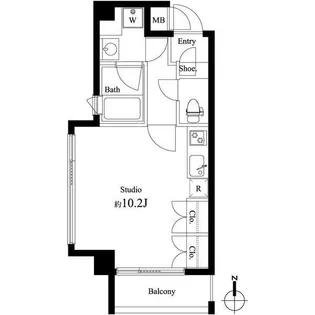 カスタリア尾山台【3階】の間取り