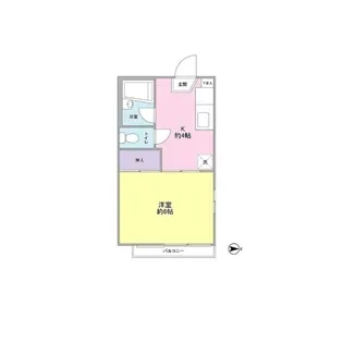 シャルム祐天寺【1階】の間取り