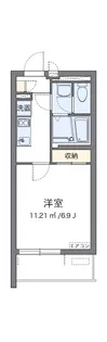 クレイノYAMASHITA【4階】の間取り