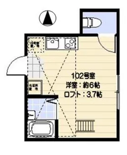 コルティーレ大森西【1階】の間取り