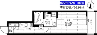 グランドコンシェルジュ都立大学【2階】の間取り