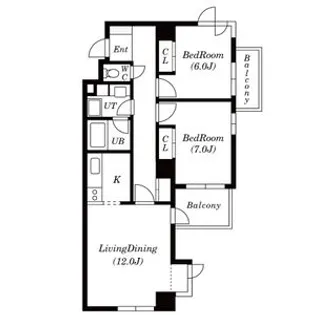自由ヶ丘サニーヒルズ【2階】の間取り