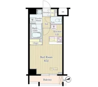 松葉【10階】の間取り