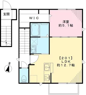 ジラソーレ (BELS認証物件)【201号室号室】の間取り
