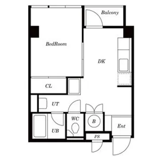 グランディール麻布十番【4階】の間取り