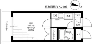 菱和パレス月島【7階】の間取り