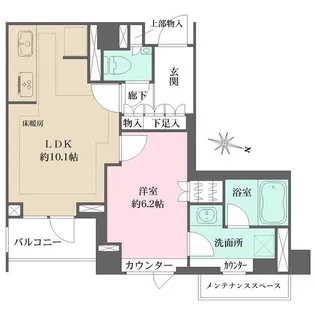 パークハウス中目黒【1階】の間取り