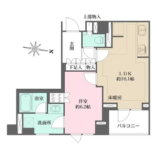 パークハウス中目黒【3階】の間取り