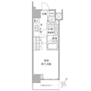 ザ・パークワンズ品川戸越【10階】の間取り