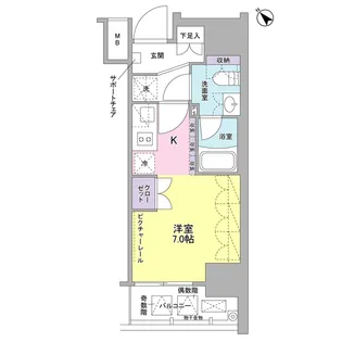 SIL西五反田【10階】の間取り